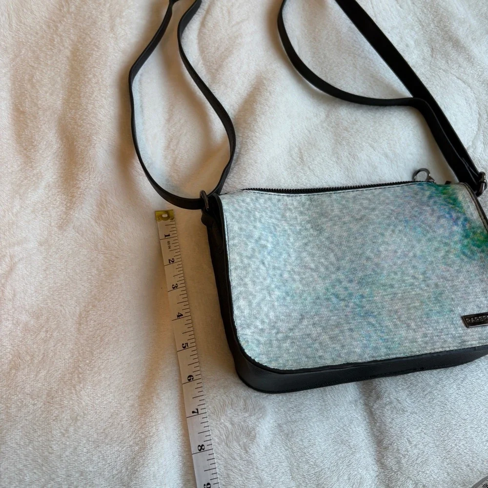 Rareform UpCycle Billboard Vinyl Crossbody Bag Multi Color Abstract Eco Friendly